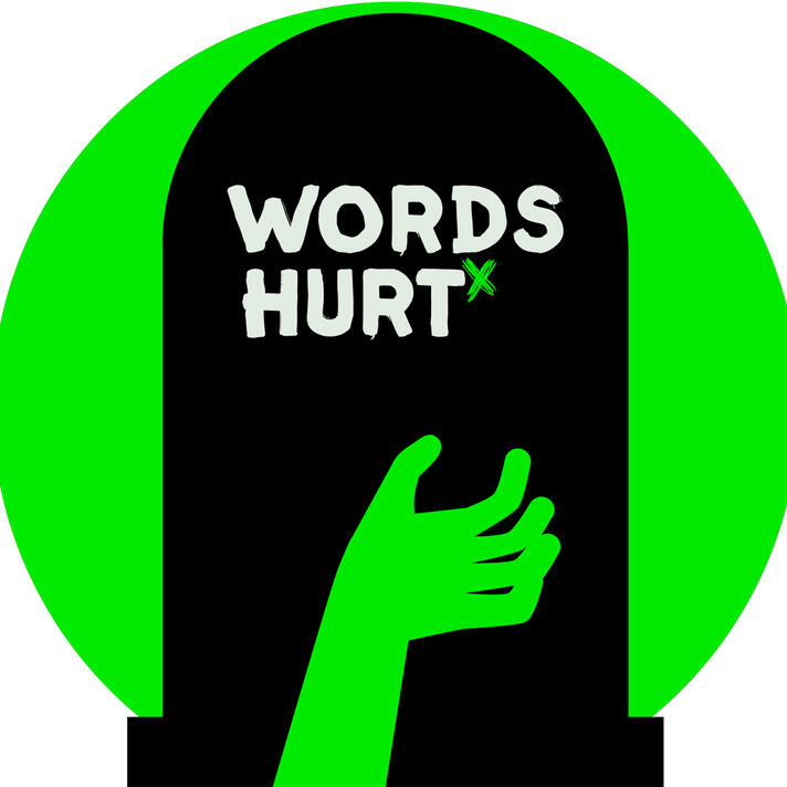 Sales Page Revival A green hand shoots up from the ground in front of a black tombstone with the Words Hurt logo on it